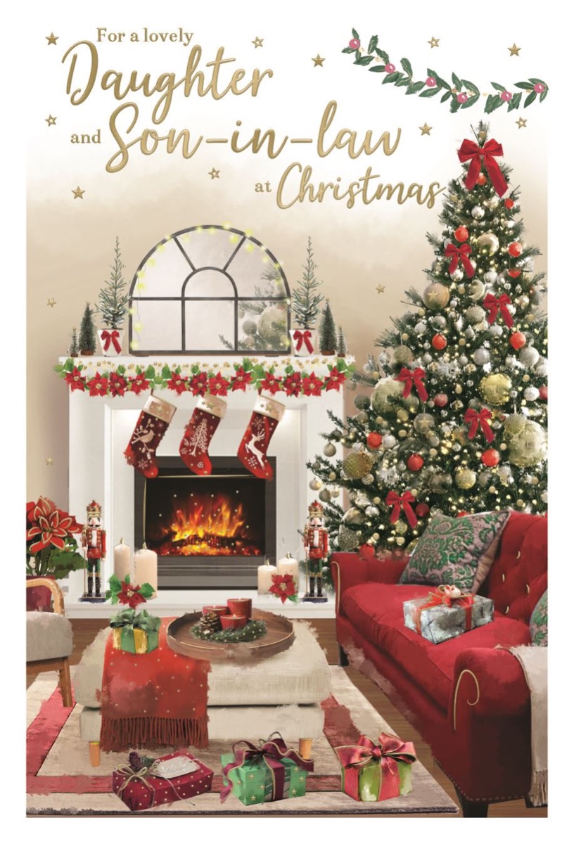 Christmas Card: For a Lovely Daughter and Son-in-law