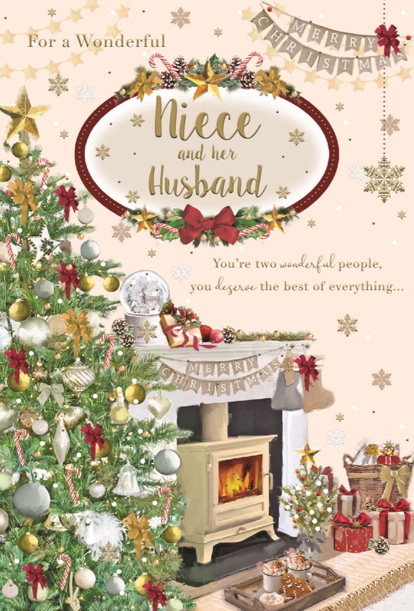 Christmas Card: For a Wonderful Niece and her Husband