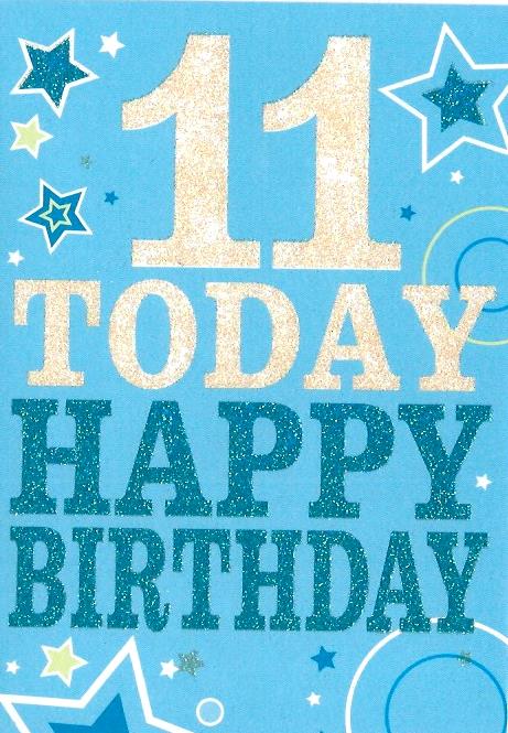 11 Today Happy Birthday (Blue) 27634