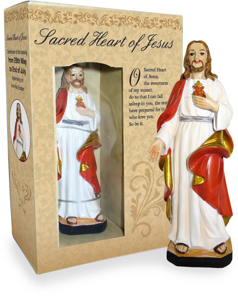 Sacred Heart of Jesus Statue - Boxed