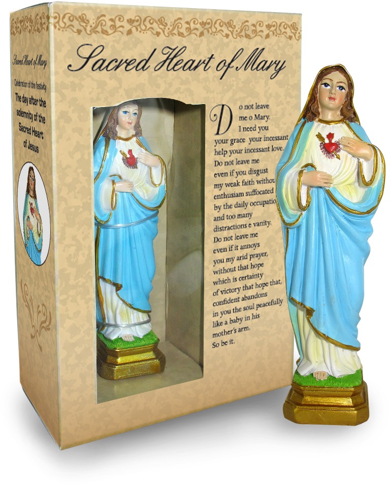 Immaculate Heart of Mary Statue - Boxed