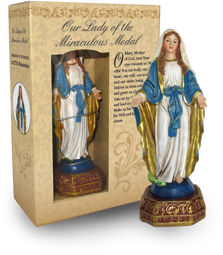 Our Lady of the Miraculous Medal (Immaculate Conception) Statue - Boxed