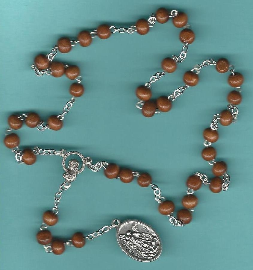St. Michael Chaplet / Rosary (The Angelic Crown) - Wood