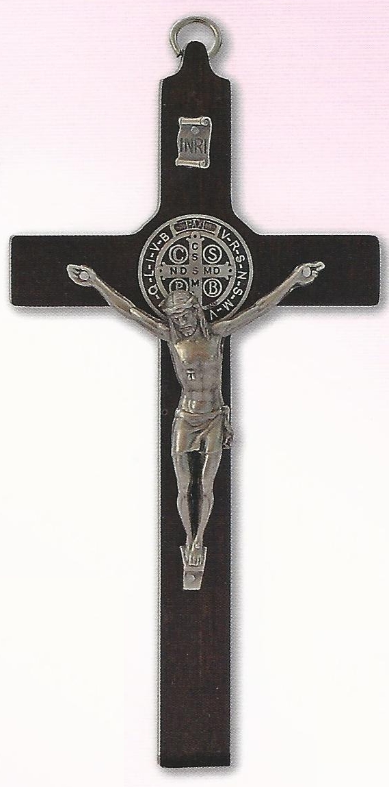 Hanging St. Benedict's Crucifix 16 x 8cm