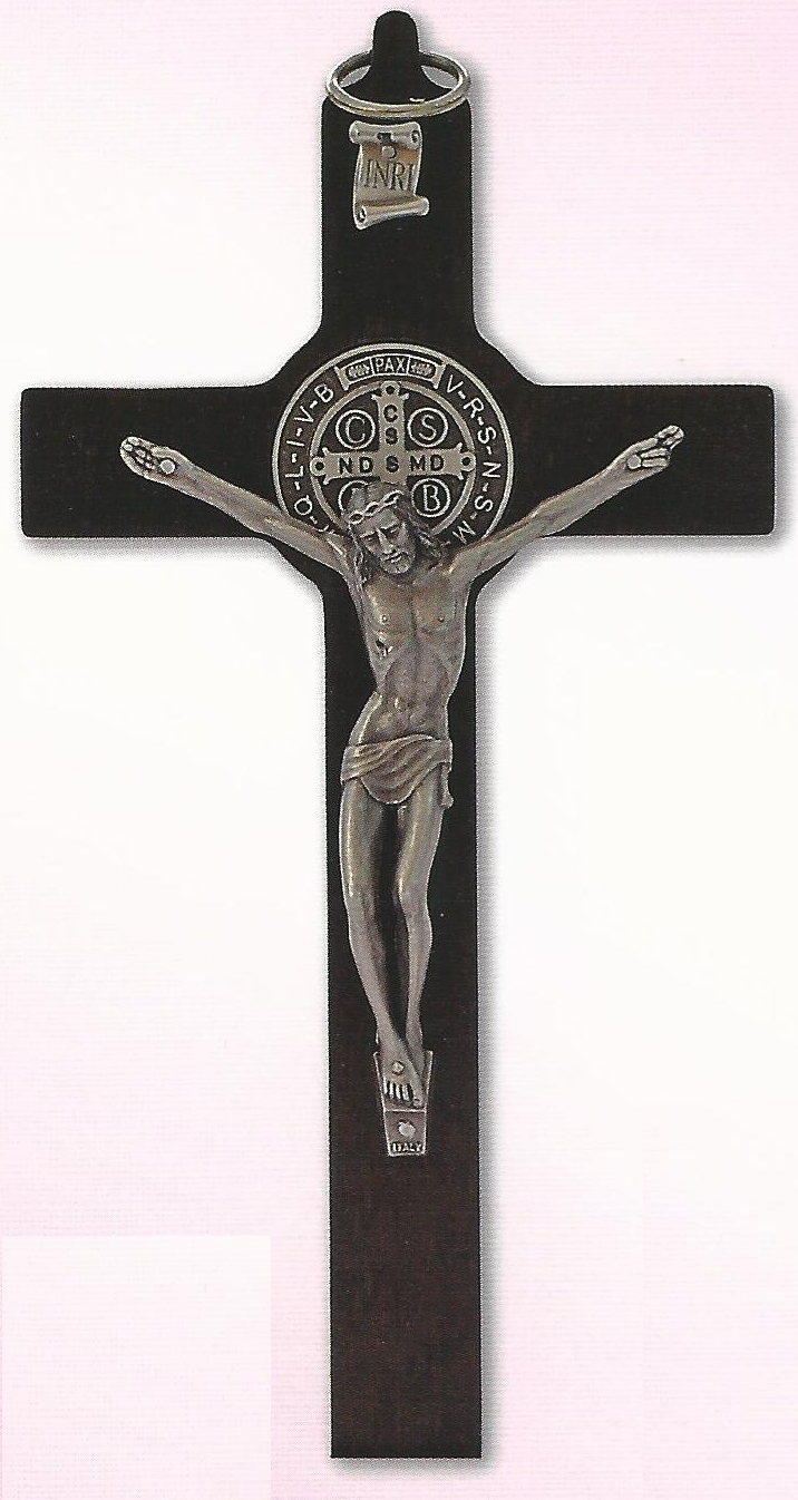 Hanging St. Benedict's Crucifix 20 x 10cm