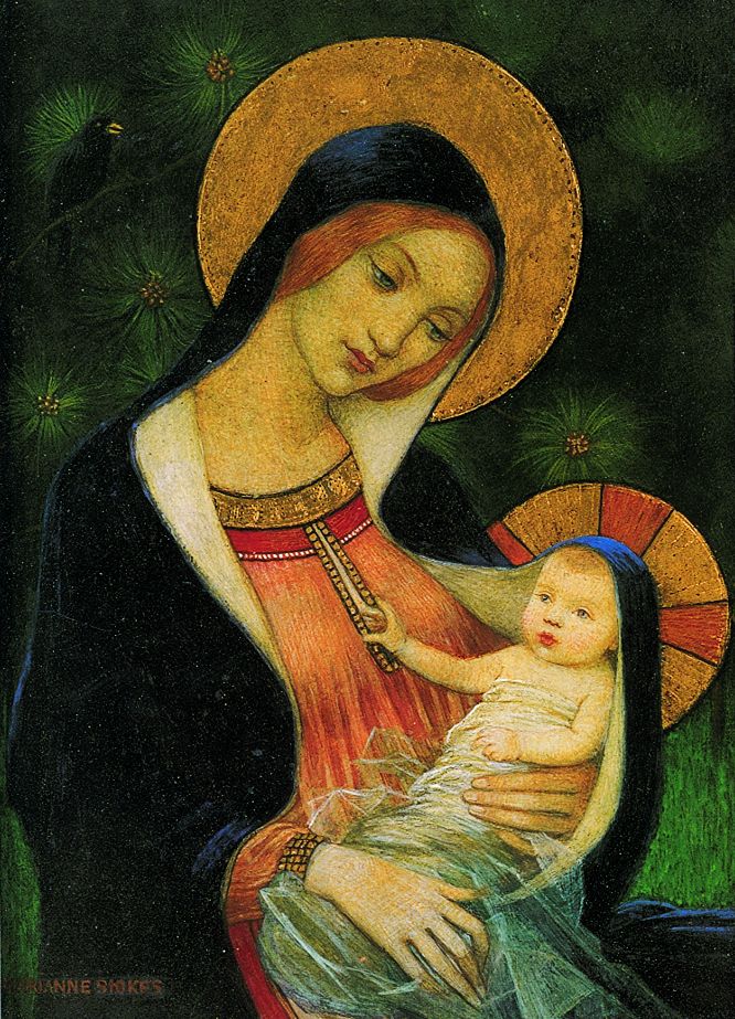 Christmas Cards: MADONNA OF THE FIR TREE STOKES