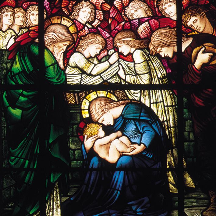 Christmas Cards: ADORATION OF THE CHILD