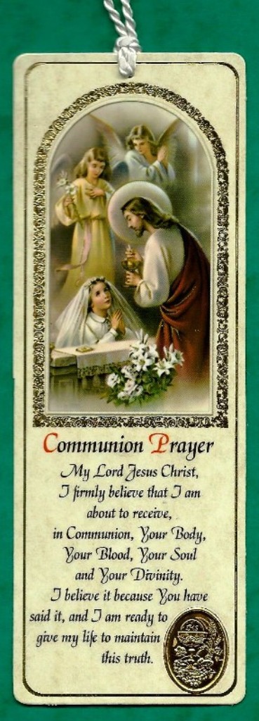 First Communion Bookmark (Girl)