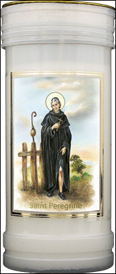 St. Peregrine Pillar Candle
