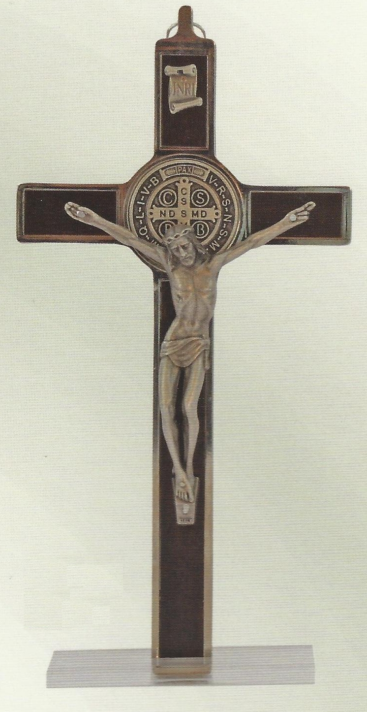 St. Benedict's Crucifix - Metal & Wood