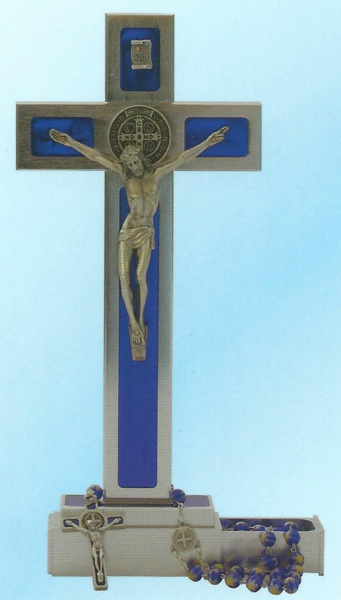 St. Benedict's Crucifix - Red Enamel