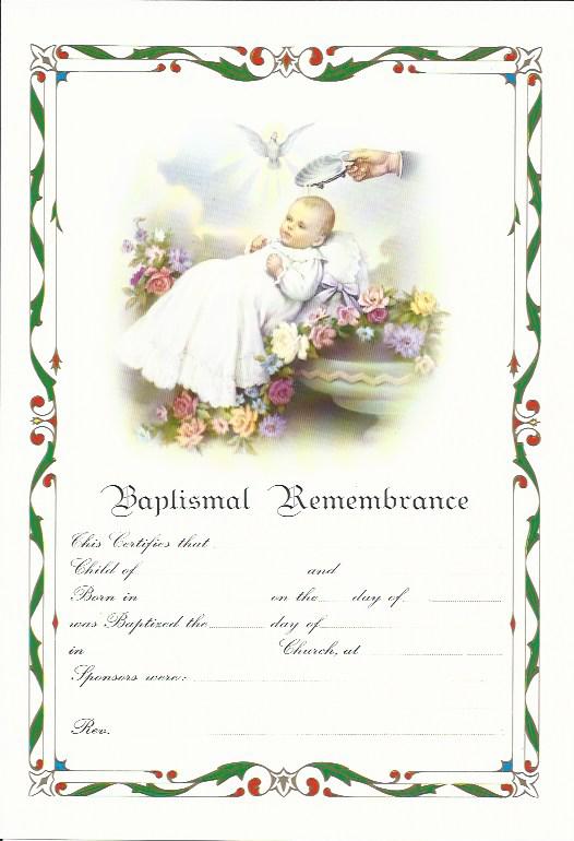 Baptismal Remembrance