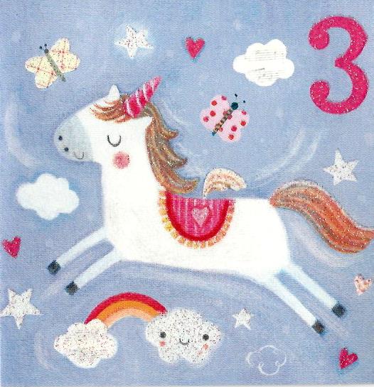 3rd Birthday - Birthday Unicorn 531702