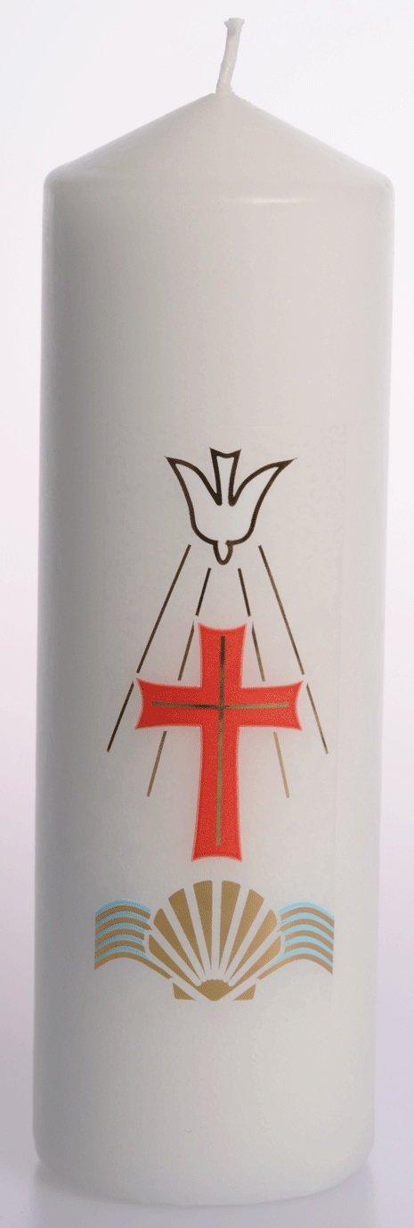 Baptism Candle 6" x 2"