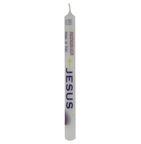 12" x 7/8" Numbered Advent Candle - Names of Jesus