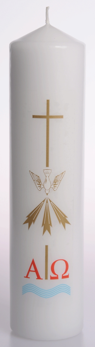 Baptism Candle 8" x 2"