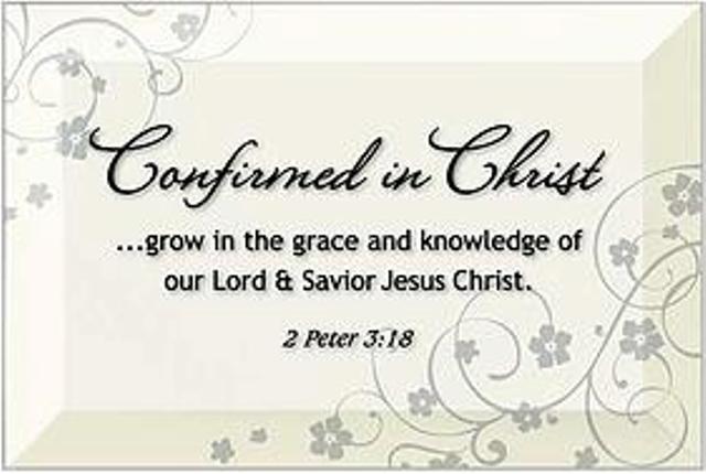 Confirmed in Christ Plaque