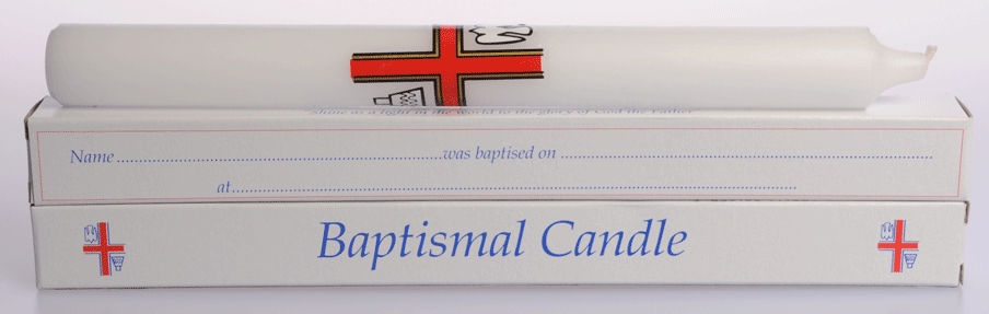 Baptism Candle 9" x ⅞"