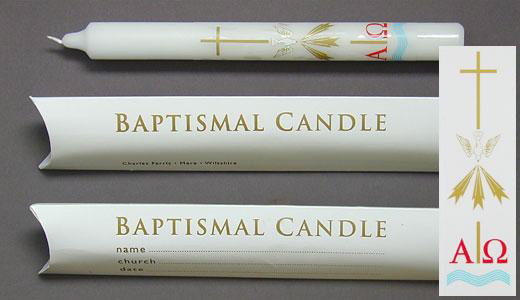 Baptism Candle 9" x ⅞"