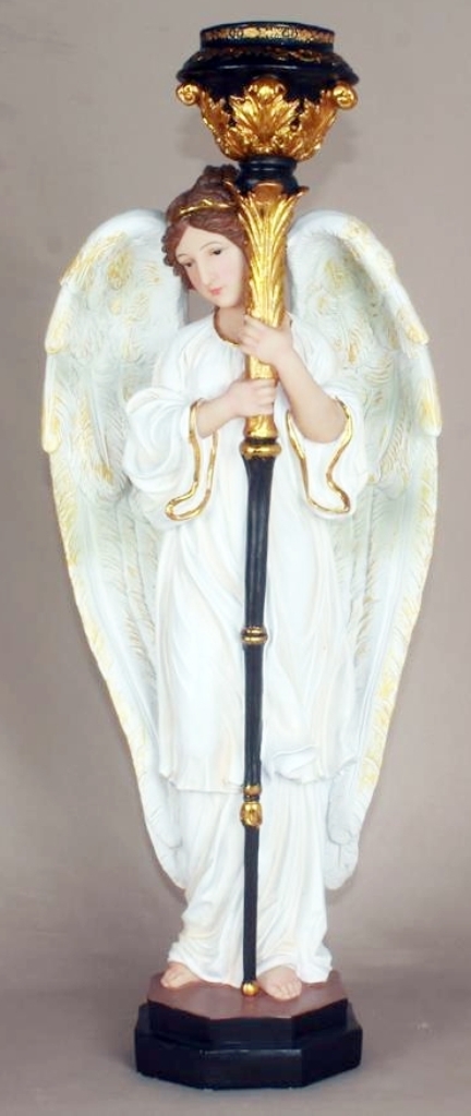Standing Angel Candle Holder - 24" - Right [COLLECTION ONLY]