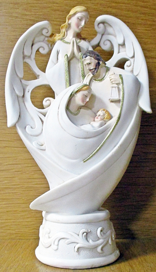 Holy Family & Angel Statue