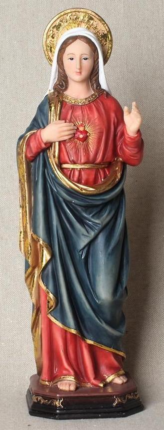 Immaculate Heart of Mary Statue - 12"