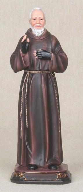 Padre Pio (St. Pio of Pietrelcina) Statue - 8"