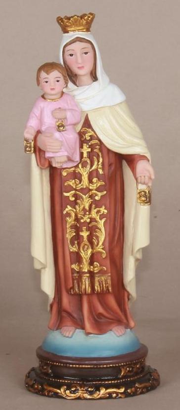 Our Lady of Mount Carmel Statue - 8"