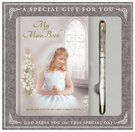 Communion Gift Set - Girl's Prayer Book & Pen