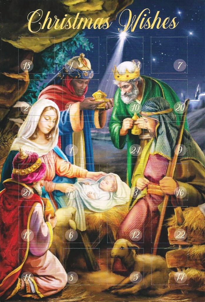 Advent Calendar Card with Easel
