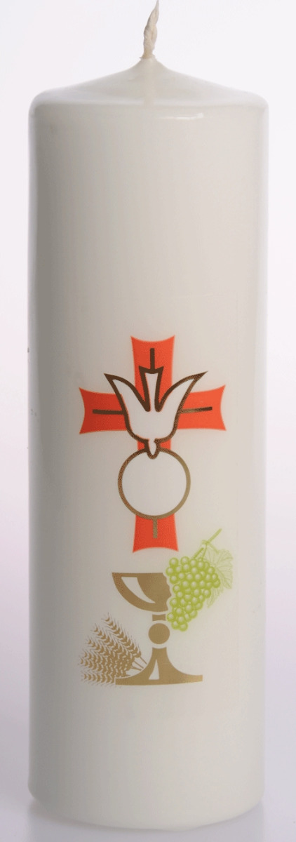 First Communion Candle 6" x 2" 