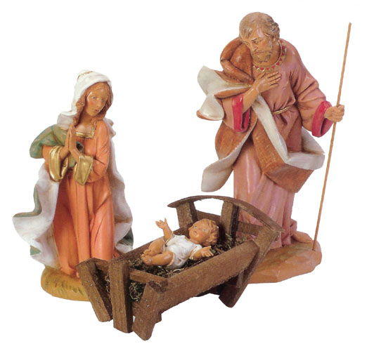 12" 9 piece Polymer Nativity Set