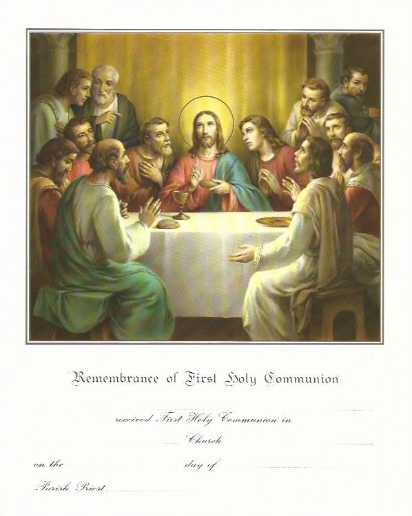 Remembrance of First Holy Communion