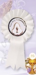 Communion Rosette with Pearl Medal