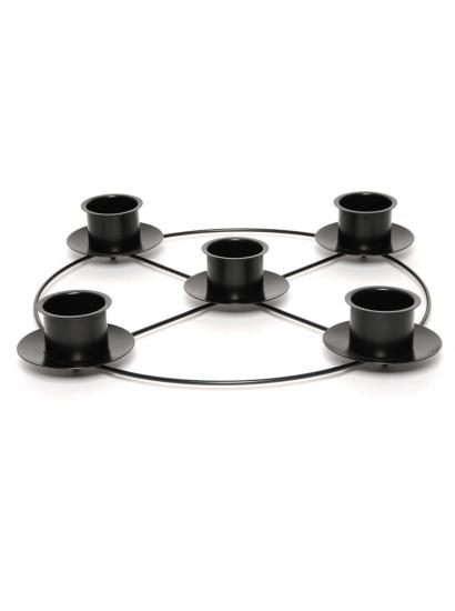 12" Diameter Metal Advent Candle Wreath Frame