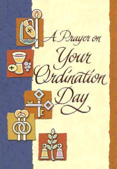 A Prayer on Your Ordination Day Greetings Card 97017