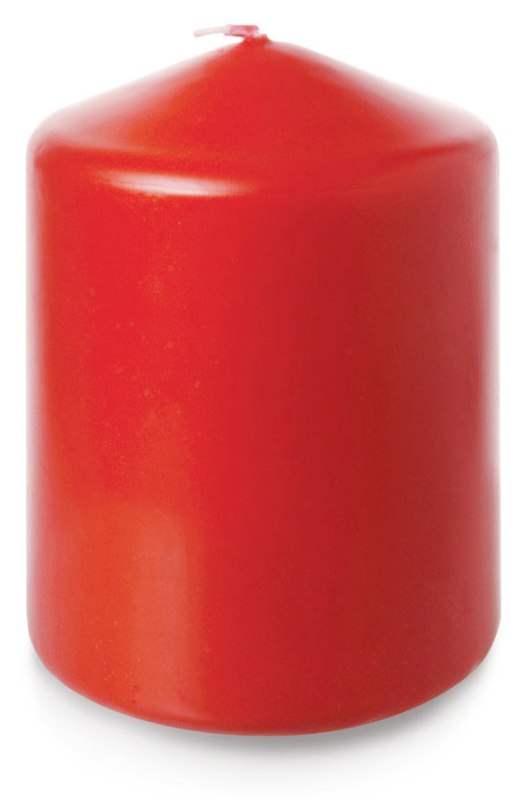 4" X 3" Red Pillar Candle