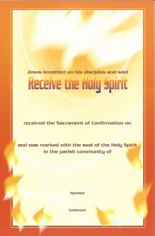 Confirmation Certificate