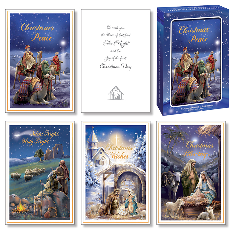 Christmas Cards: Gold Stamped