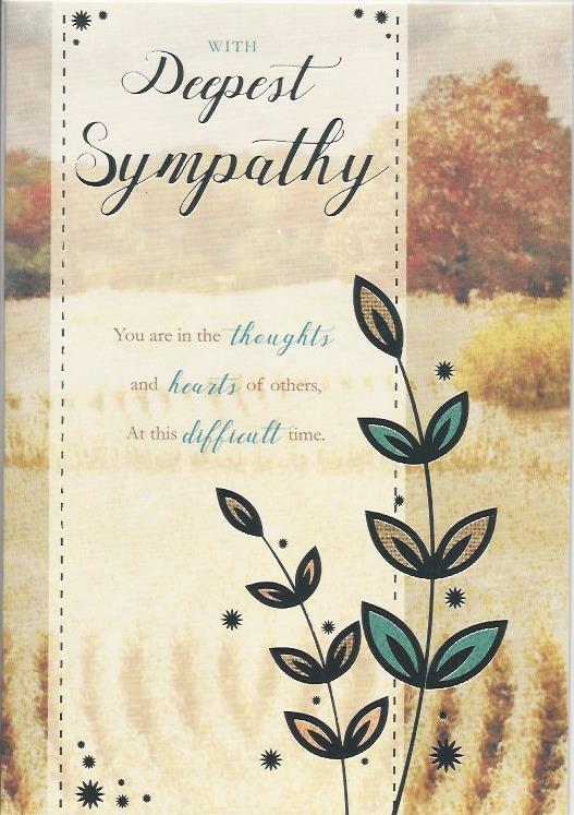 Sympathy Card - Deepest Sympathy