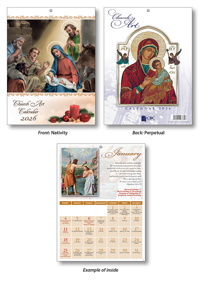 Church Art Calendar 2026 (Nativity/Perpetual)