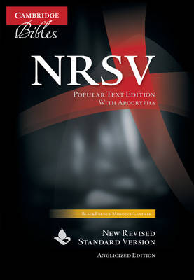NRSV Popular Text Edition with Apocrypha NR533:TA Black French Morocco Leather: Anglicized Edition