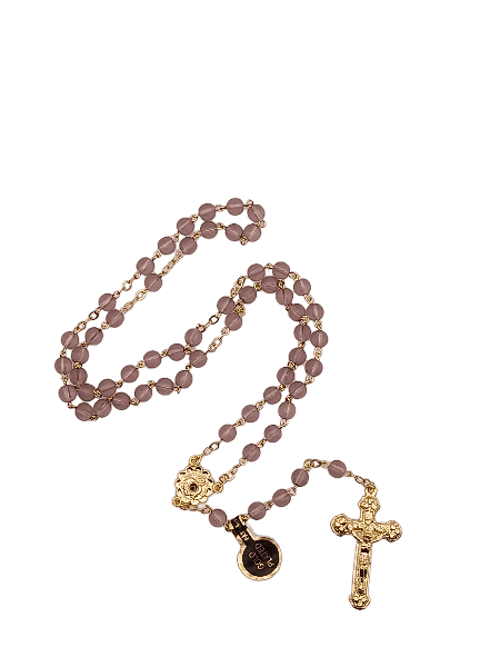Rosary: Gold Plated | Crystal Beads | 6mm