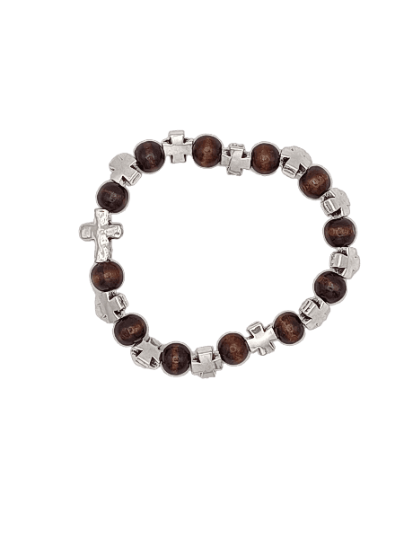 Bracelet with Cross | 6mm Beads