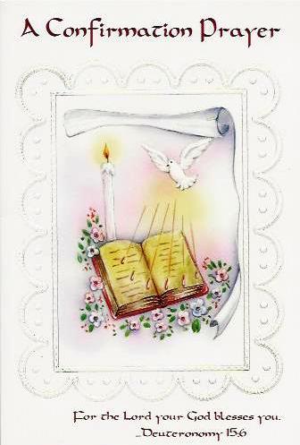A Confirmation Prayer Greetings Card