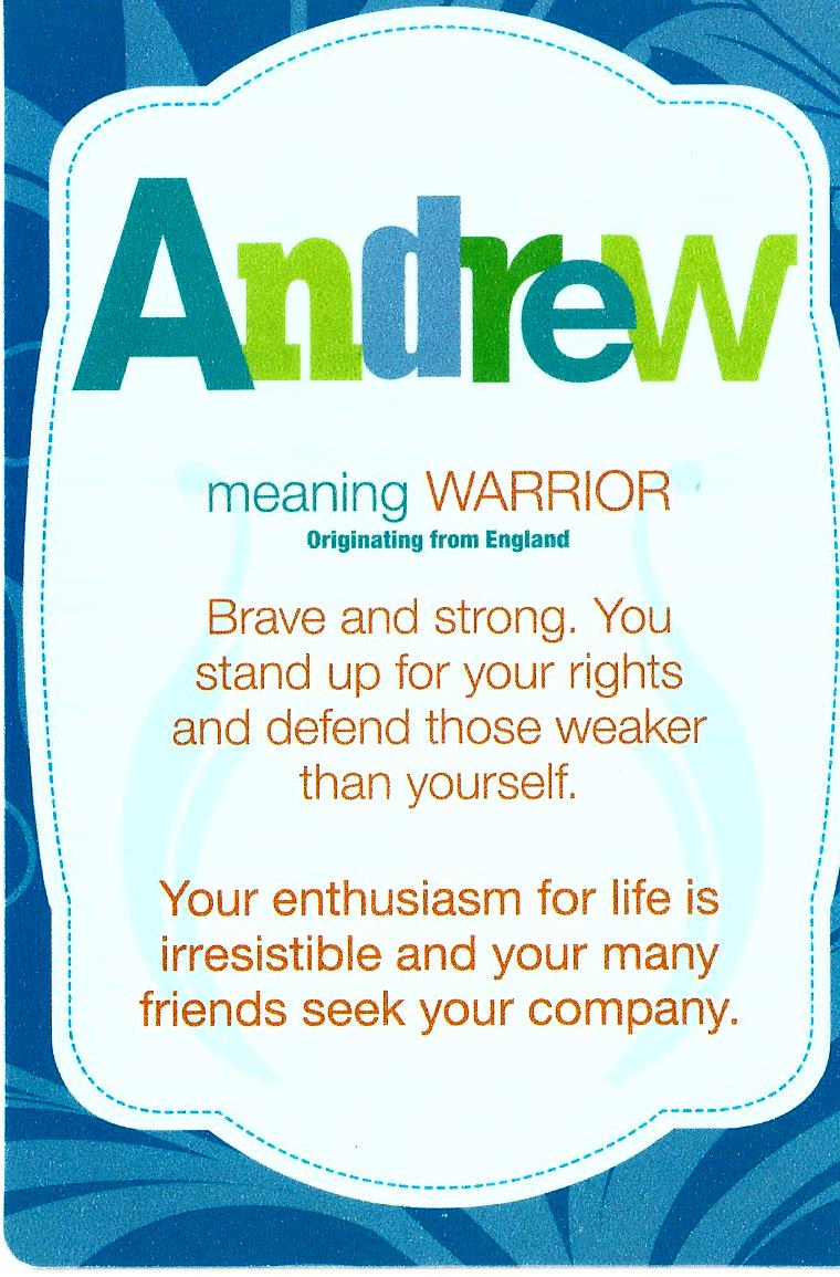 ANDREW - What's in a Name Post-a-Card 101891
