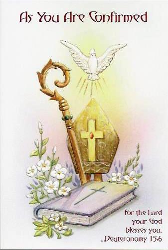As You Are Confirmed Greetings Card 