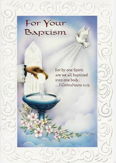 For Your Baptism Greetings Card 