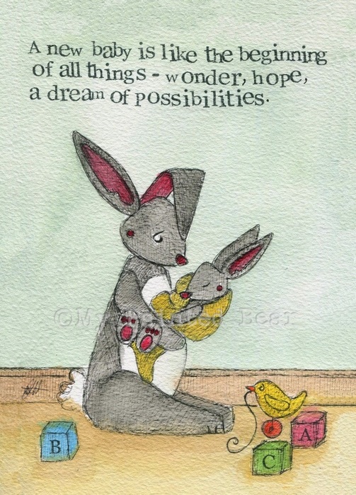 Blank Card - A new baby is like the beginning... 535752