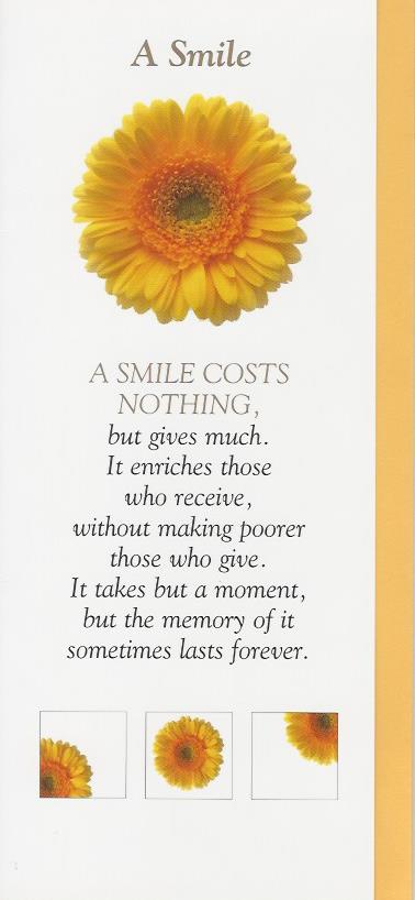 Blank Card - A Smile Costs Nothing... 536460